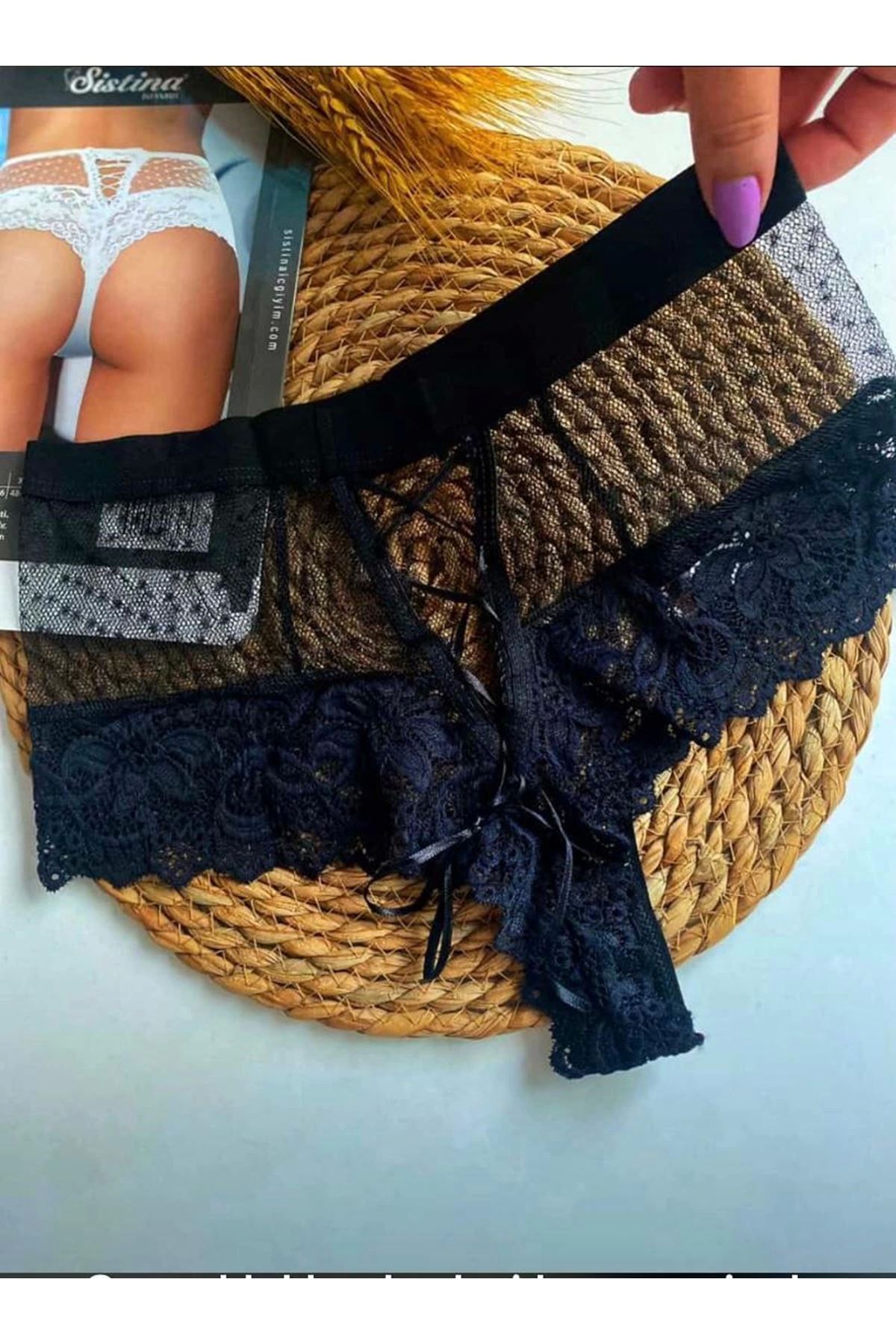 Siyah Kadın Puanlı Külot Margarita | Şıklık ve Konfor