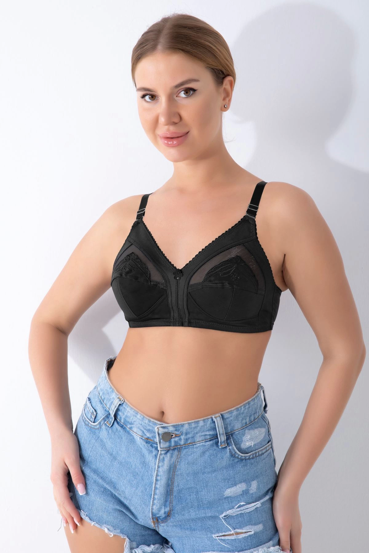 Siyah Toparlayıcı Sütyen - 502